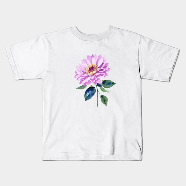 Beautiful Botanical Flower Kids T-Shirt by Beastlykitty